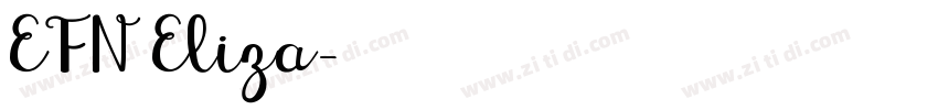 EFN Eliza字体转换